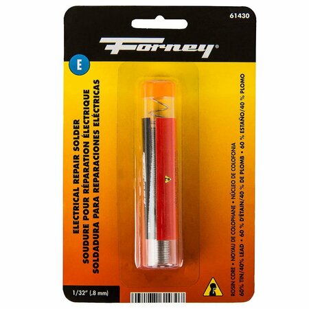 FORNEY Solder, Electrical Repair, Rosin Core, 1/32 in, .3 Ounce 61430